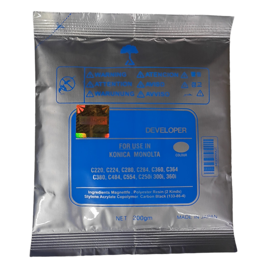 Developer Toner Powder Cyan For Konica Minolta Bizhub C220 / C360 / C454E / C360I / C226 Color Laser Multifunction Printer