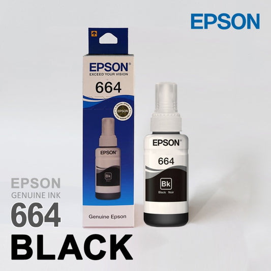Epson T6641 / 664 Black Genuine Ink Bottle 70 ml