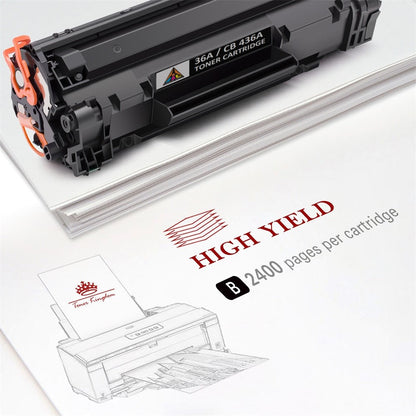 2x CB436A, 36A Black duston Toner Compatible with HP LaserJet M1120N MFP M1120 MFP M1522NF MFP P1505 P1505n 2x CB436A, 36A Black duston Toner Compatible with HP LaserJet M1120N MFP M1120 MFP M1522NF MFP P1505 P1505n