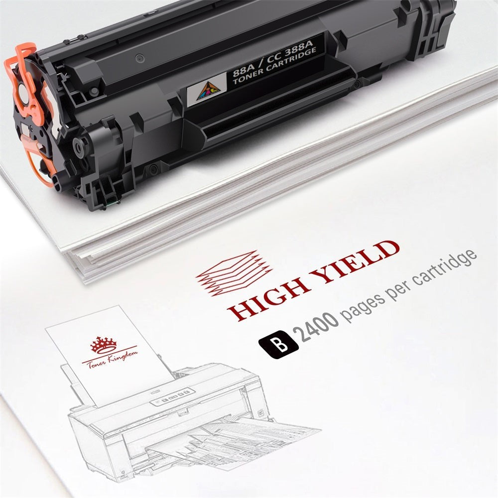 388A 88A 88 CB 388A CC 388A TONER CARTRIDGE COMPATIBLE FOR HP LASERJET PRINTERS P1007 P1008 P1106 P1108 M202 M202N M202DW M126NW M128FN M128FW M226DW M226DN M1136 M1213NF M1216NFH M1218NFS SIDE 1