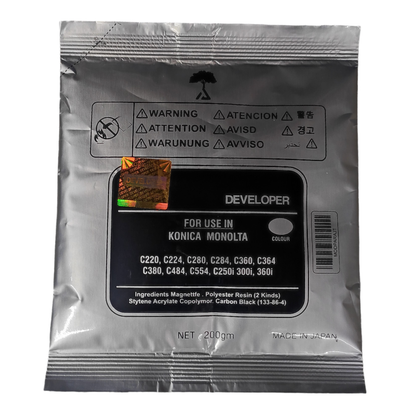 Developer Toner Powder Black For Konica Minolta Bizhub C220 / C224 / C226 / C280 / C258 / C280 / C284 / C308 / C360 / C364 / C368 / C554 / C250I / C300I / 360I Color Laser Multifunction Printer2