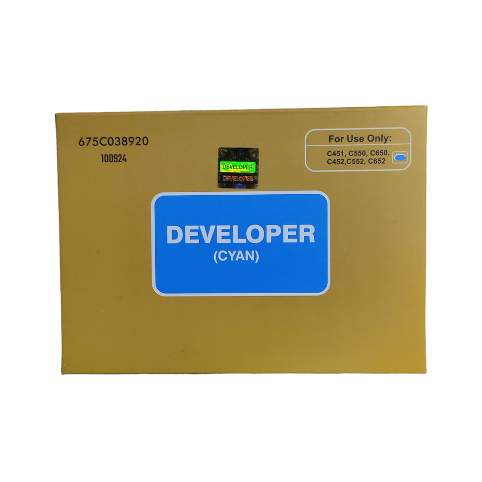 Developer Toner Powder Cyan For Konica Minolta BizHub C451 / C550 / C6 ...