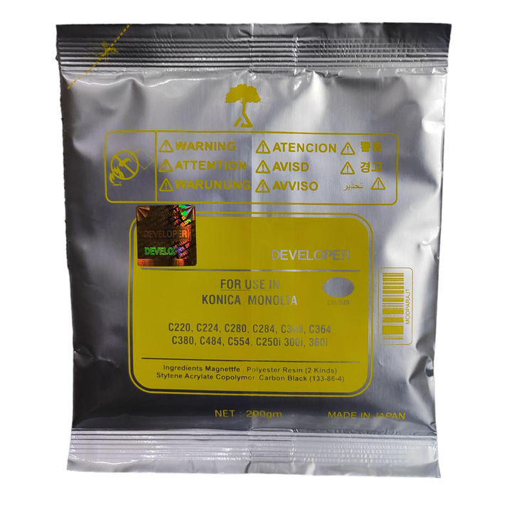 Developer Toner Powder Yellow For Konica Minolta Bizhub C220 / C224 ...