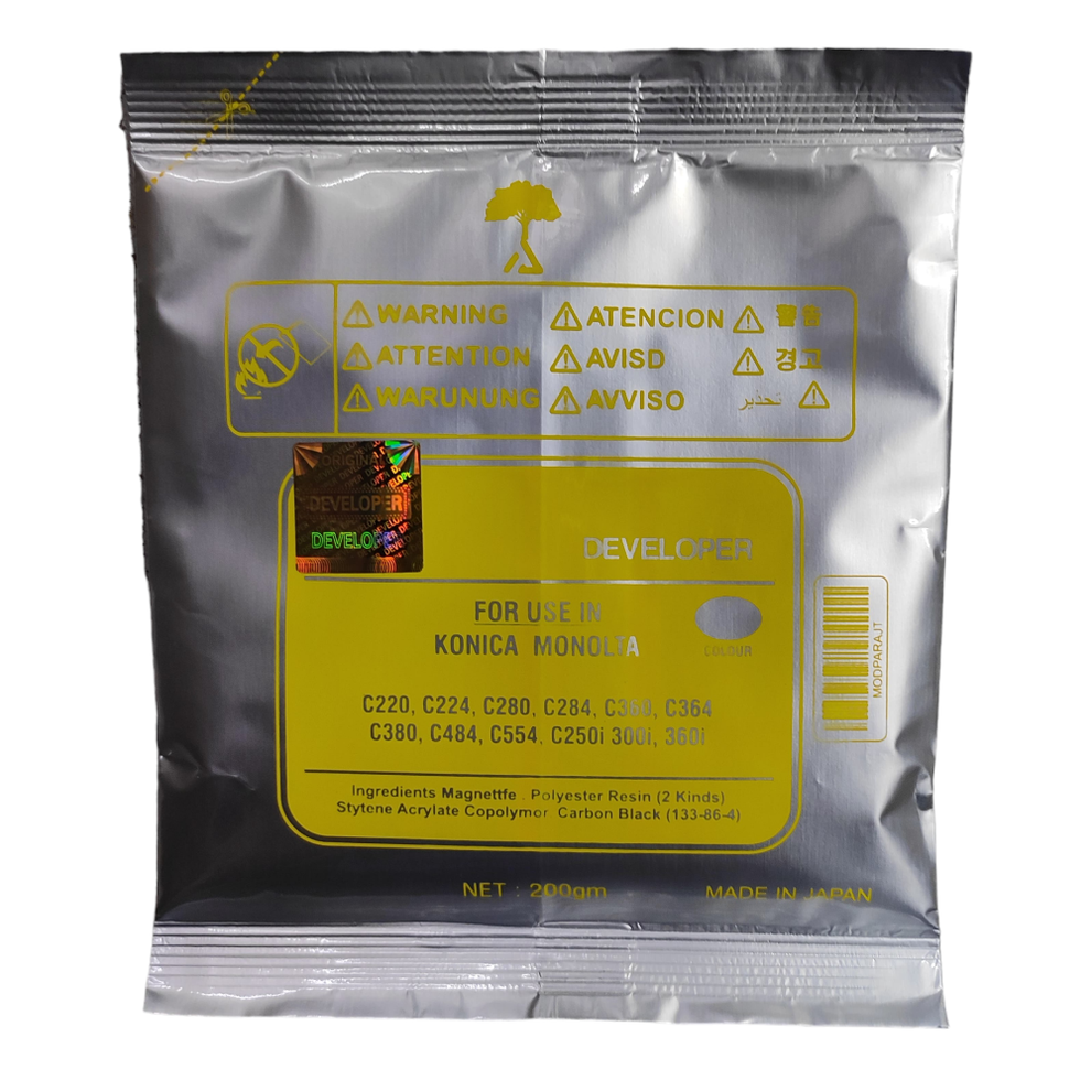 Developer Toner Powder Yellow For Konica Minolta Bizhub C220 / C224 ...