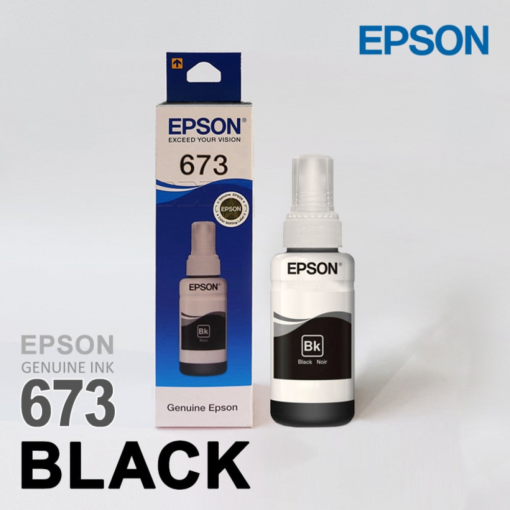 Epson T6731 / 673 Black Genuine Ink Bottle 70 ml – ImageInfo.in