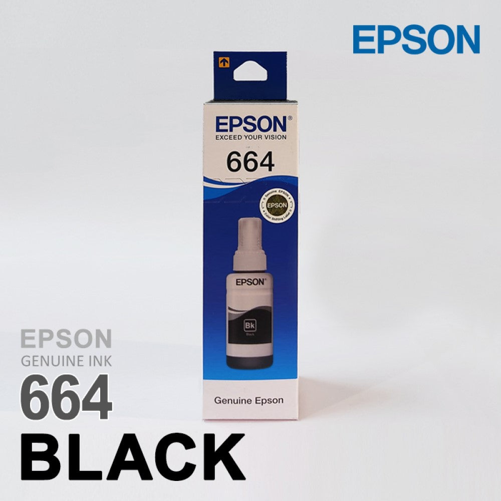 Epson T6641 / 664 Black Genuine Ink Bottle 70 ml