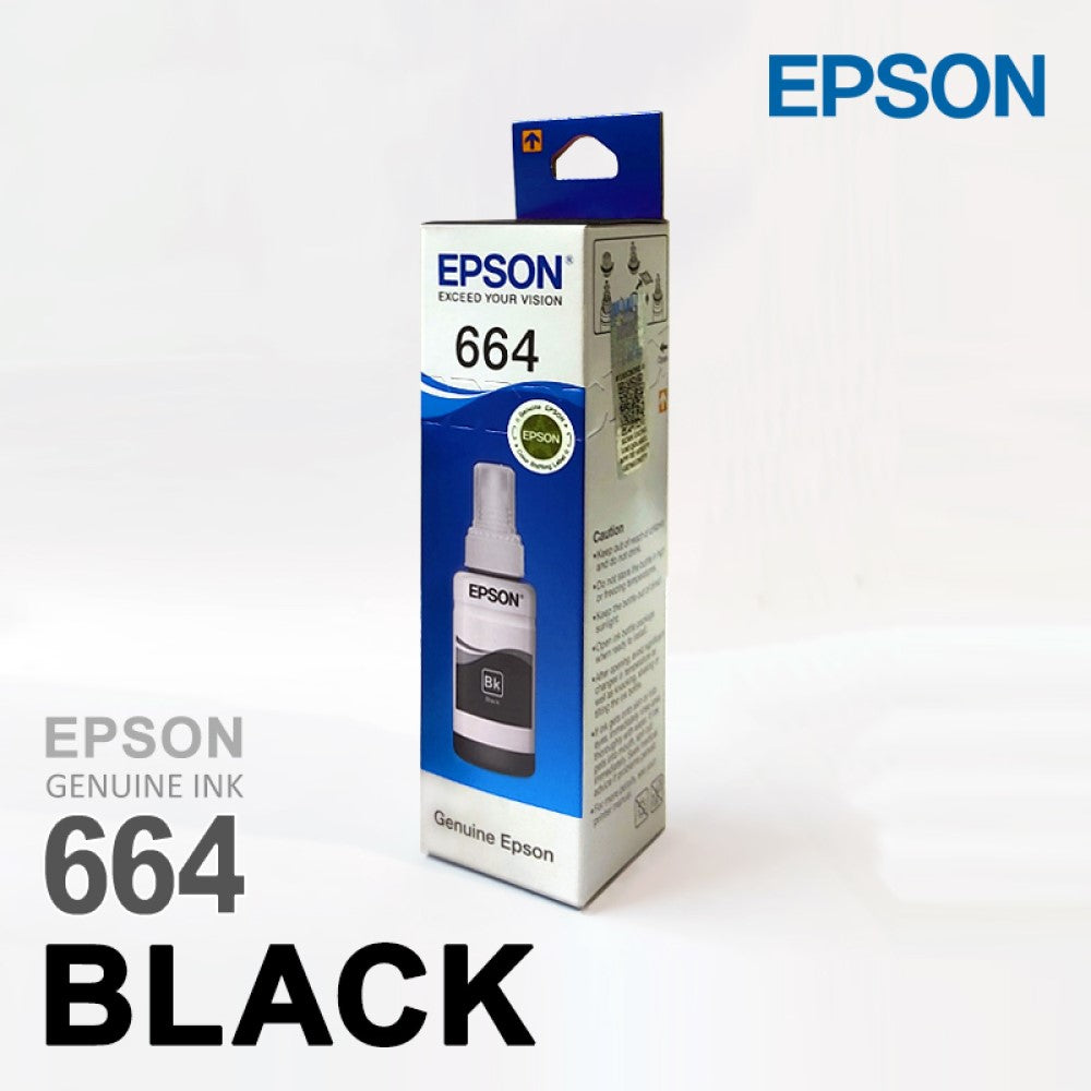 Epson T6641 / 664 Black Genuine Ink Bottle 70 ml