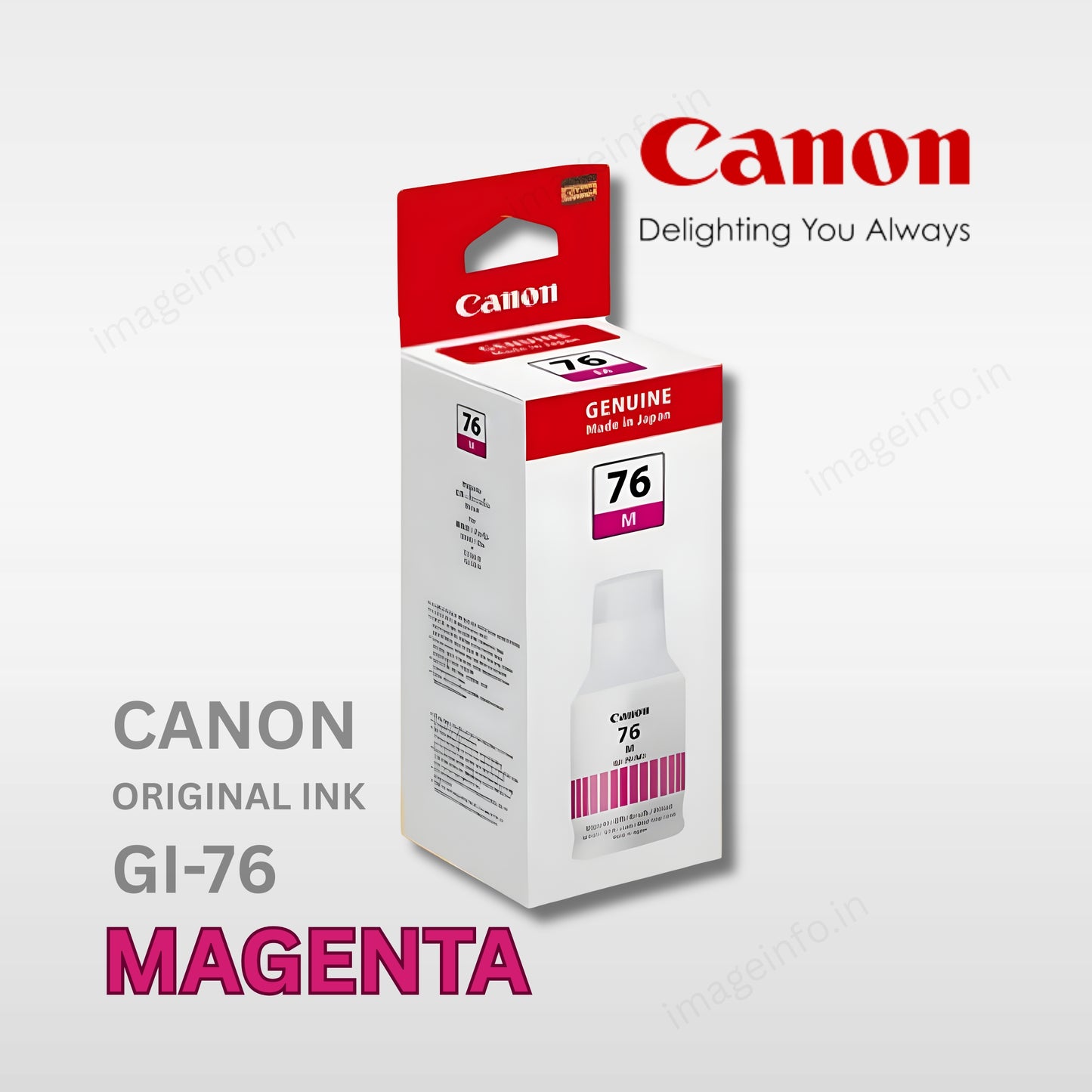 Canon GI-76 MAGNETA Ink Bottle (135ml) –  Pigment Ink for MAXIFY GX Series 
