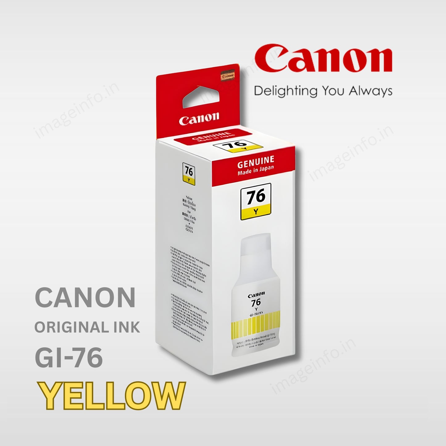 Canon GI-76 yellow Ink Bottle (135ml) –  Pigment Ink for MAXIFY GX Series