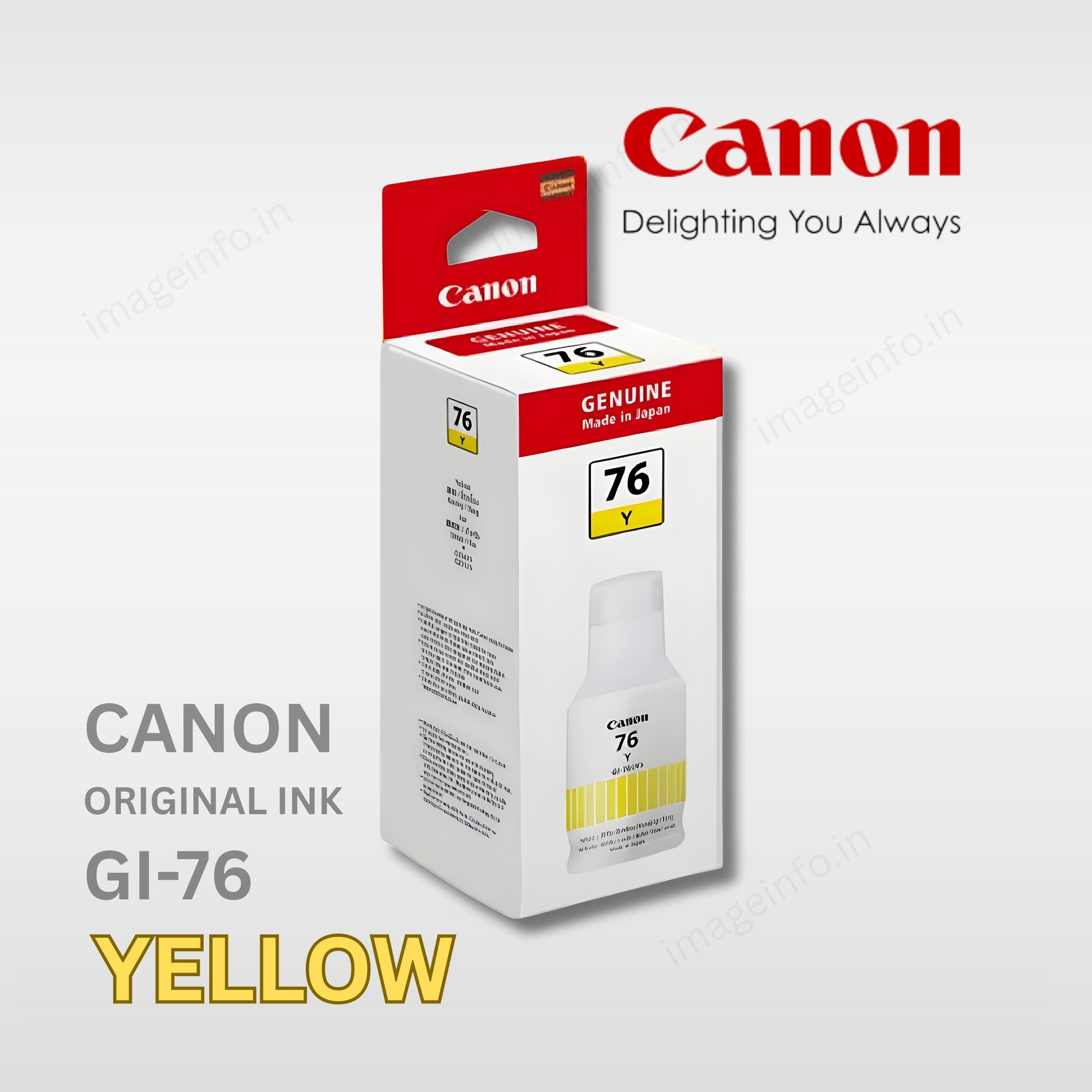 Canon GI-76 yellow Ink Bottle (135ml) –  Pigment Ink for MAXIFY GX Series